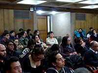  Durante la jornada, se abordaron tres ejes de acción sobre el tema que existen en el campus Juan Gómez Millas de la Universidad de Chile.