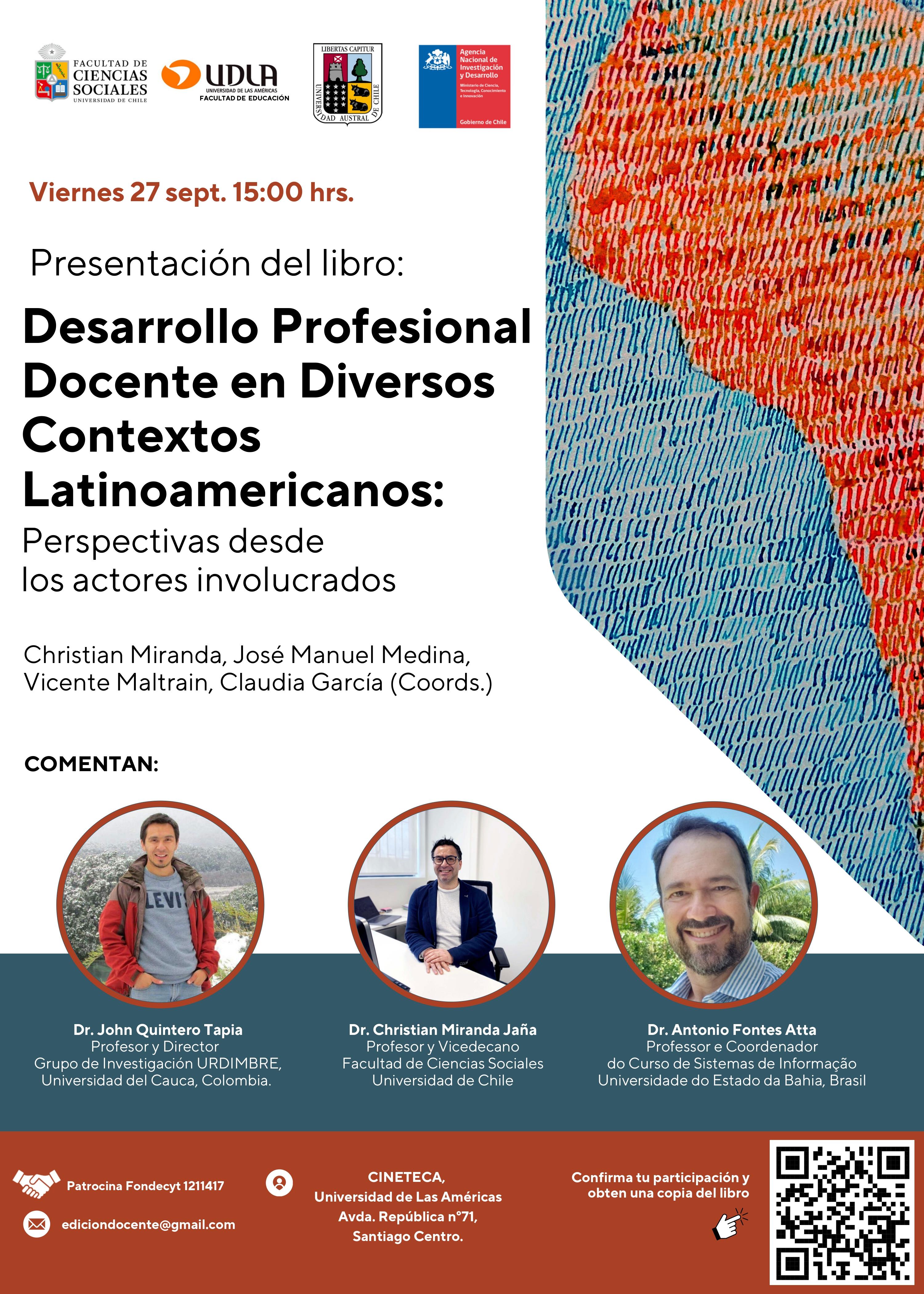 Libro pone en relieve el desarrollo profesional docente en diversos contextos latinoamericanos.