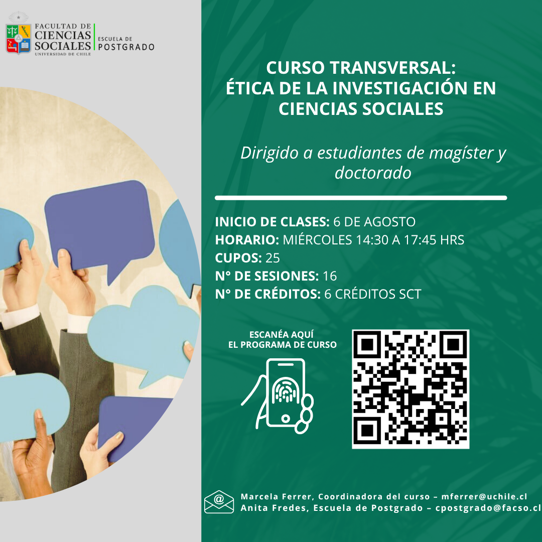 Curso Transversal: Ética de la investigación en ciencias sociales