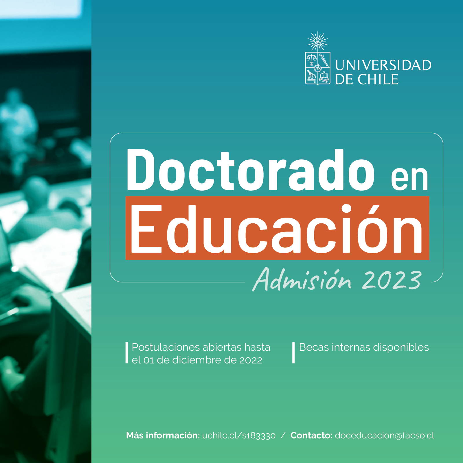 Afiche Doctorado en Educacion