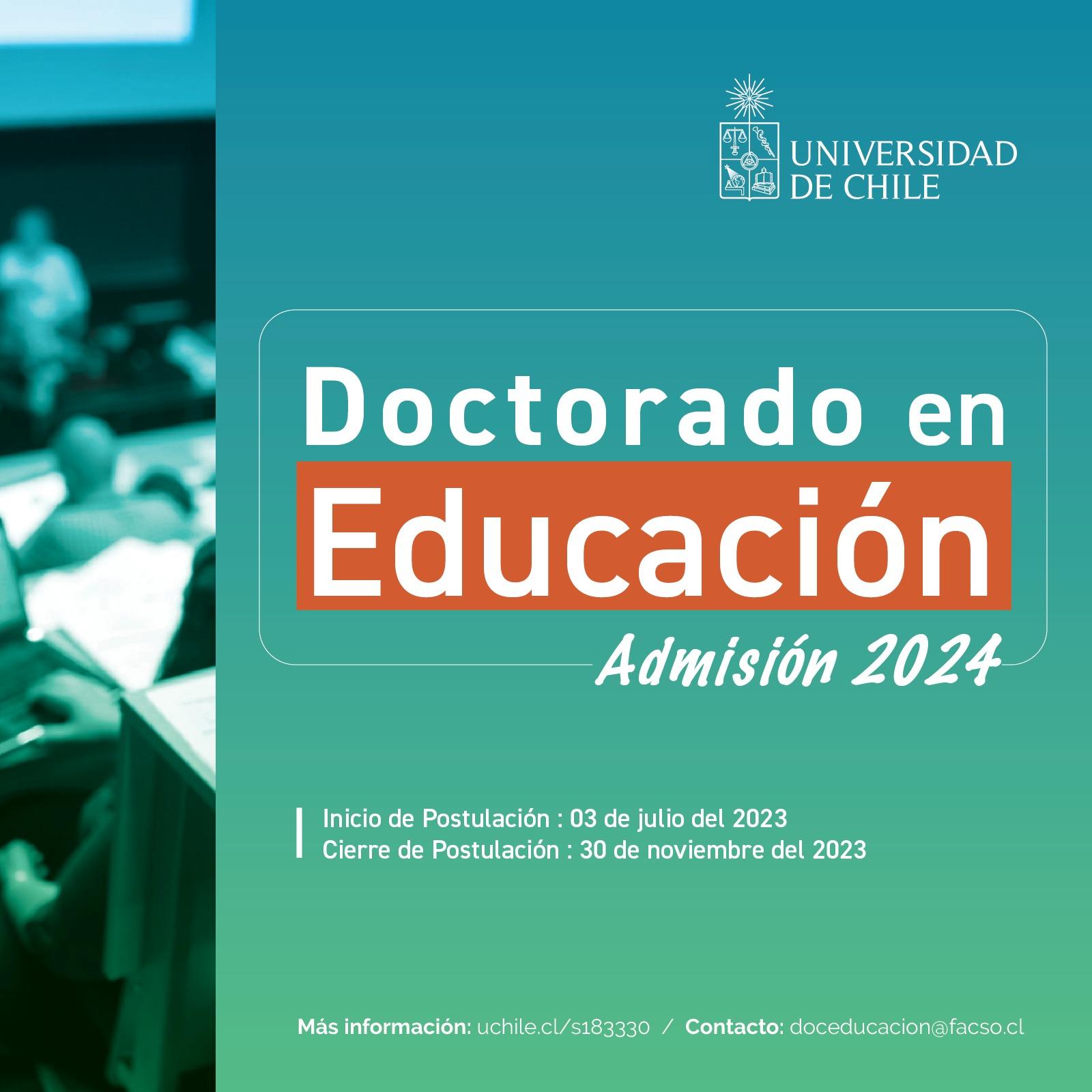 Afiche Doctorado en Educacion