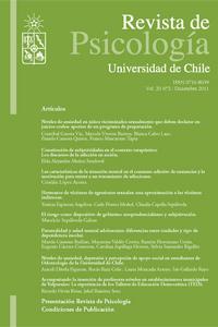 Revista de Psicología 2011, Volumen 20, Nº 2