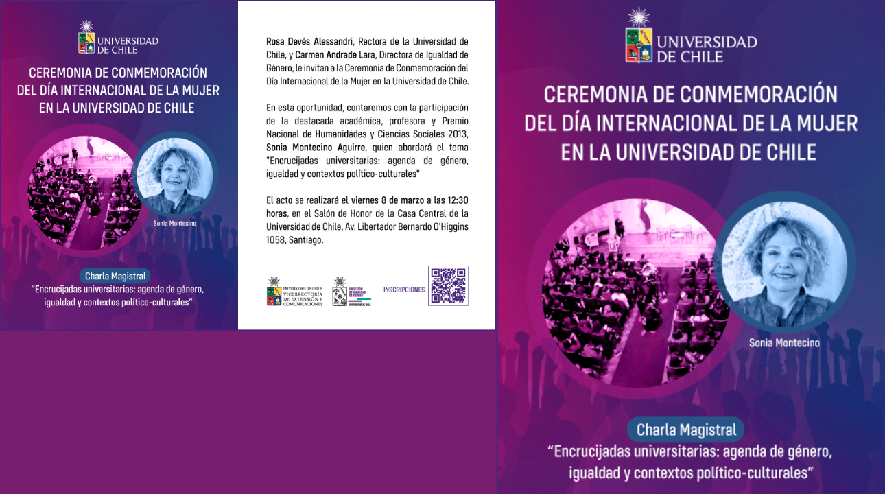 Acto Conmemoración Día Internacional de la Mujer Universidad de Chile