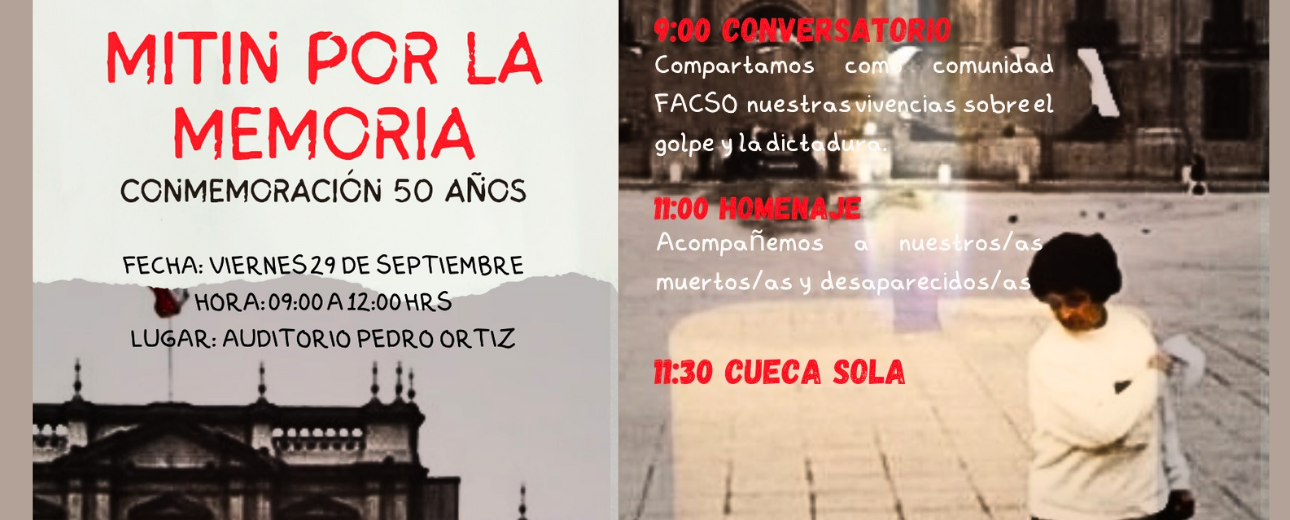 Mitín por la Memoria en Cs. Sociales