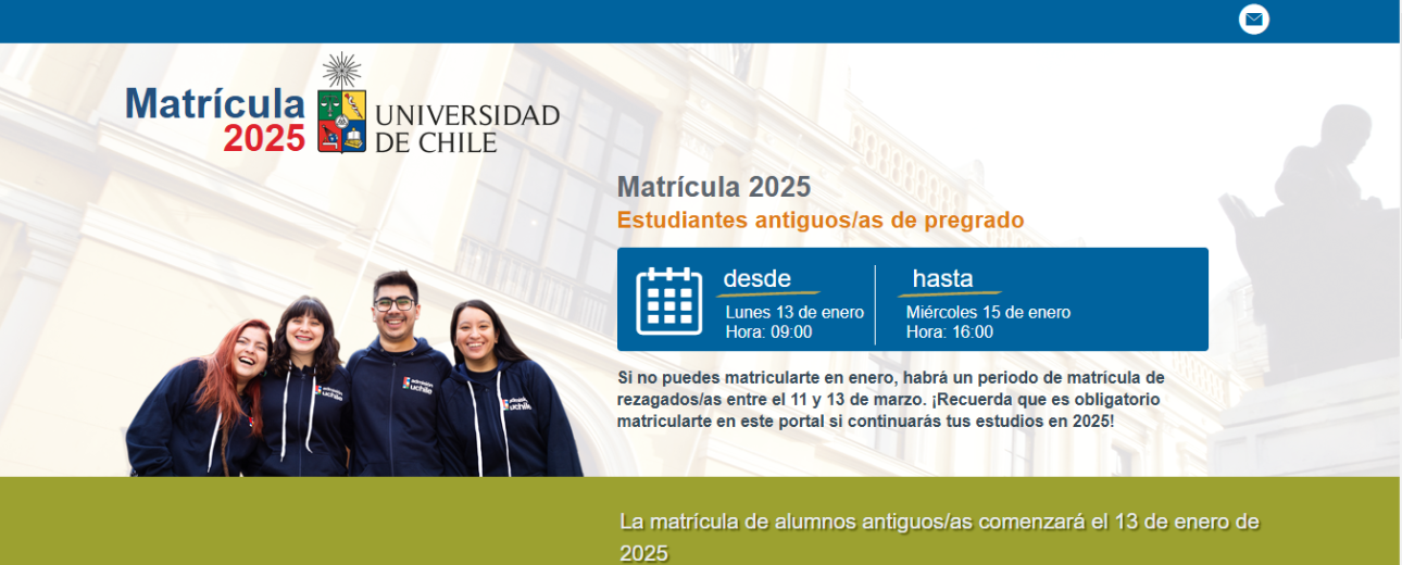 Matrículas Estudiantes Antiguos/as