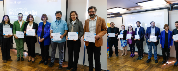 Académicos de FACSO fueron premiados Encuentro de Investigación U. de Chile 2025.