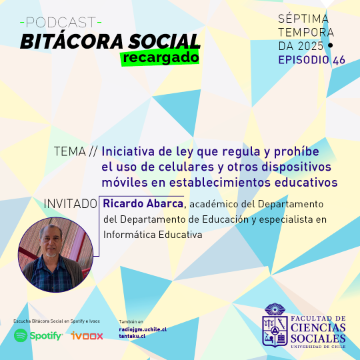 Episodio 46 del podcast Bitácora Social se introdujo en el debate sobre la prohibición de celulares en establecimientos educacionales.