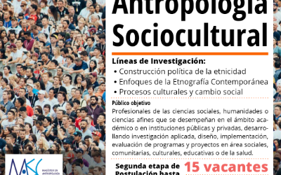 Magíster en Antropología Sociocultural (Segundo periodo de Postulación).