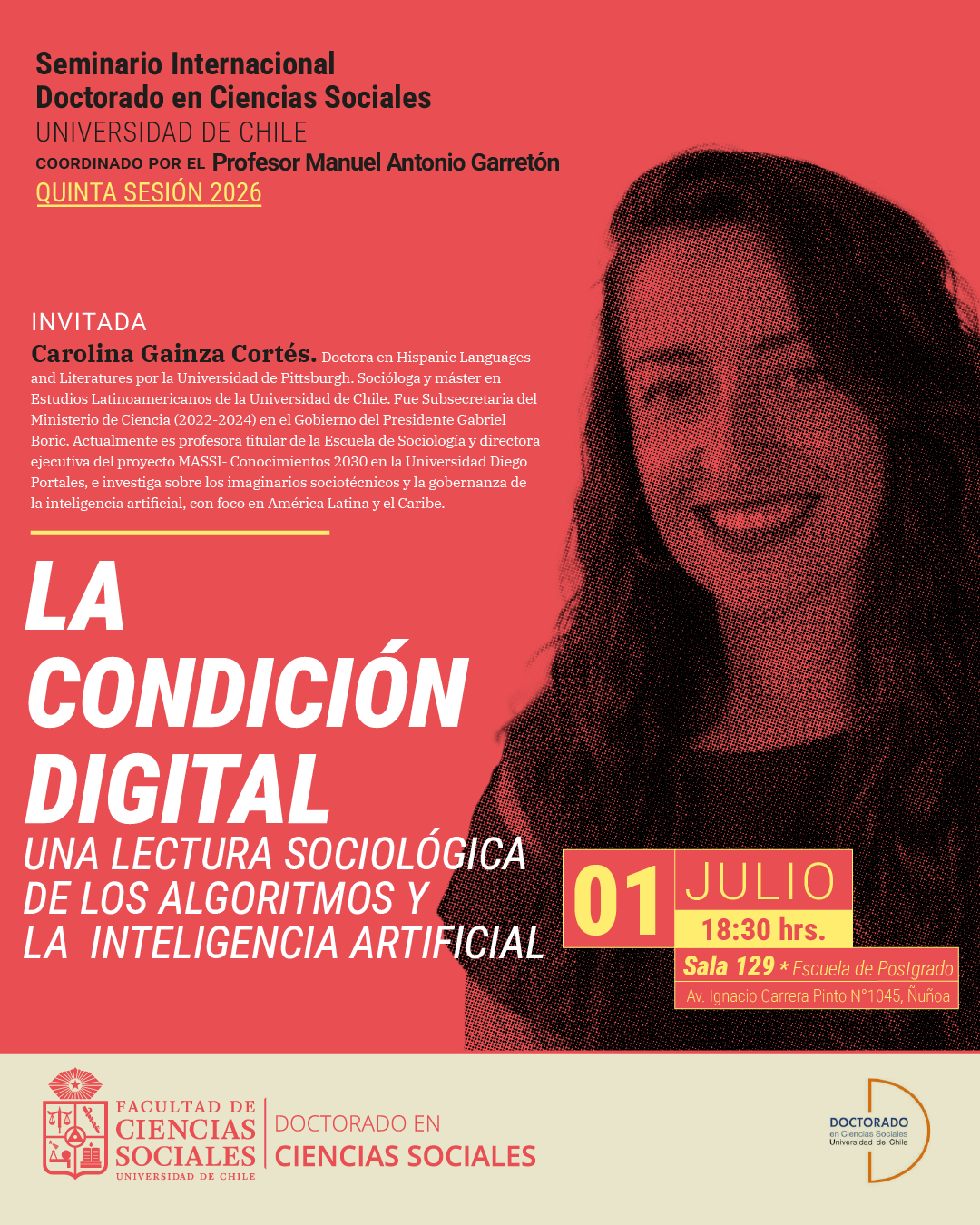 Quinta sesión del Seminario Internacional del Doctorado en Ciencias Sociales.