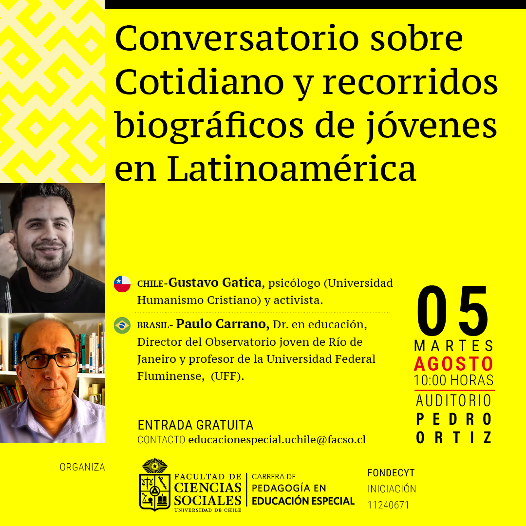 Conversatorio sobre Cotidiano y recorridos biográficos de jóvenes en Latinoamérica.