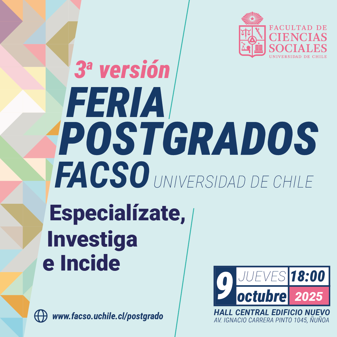 3era Feria Postgrados FACSO UChile.
