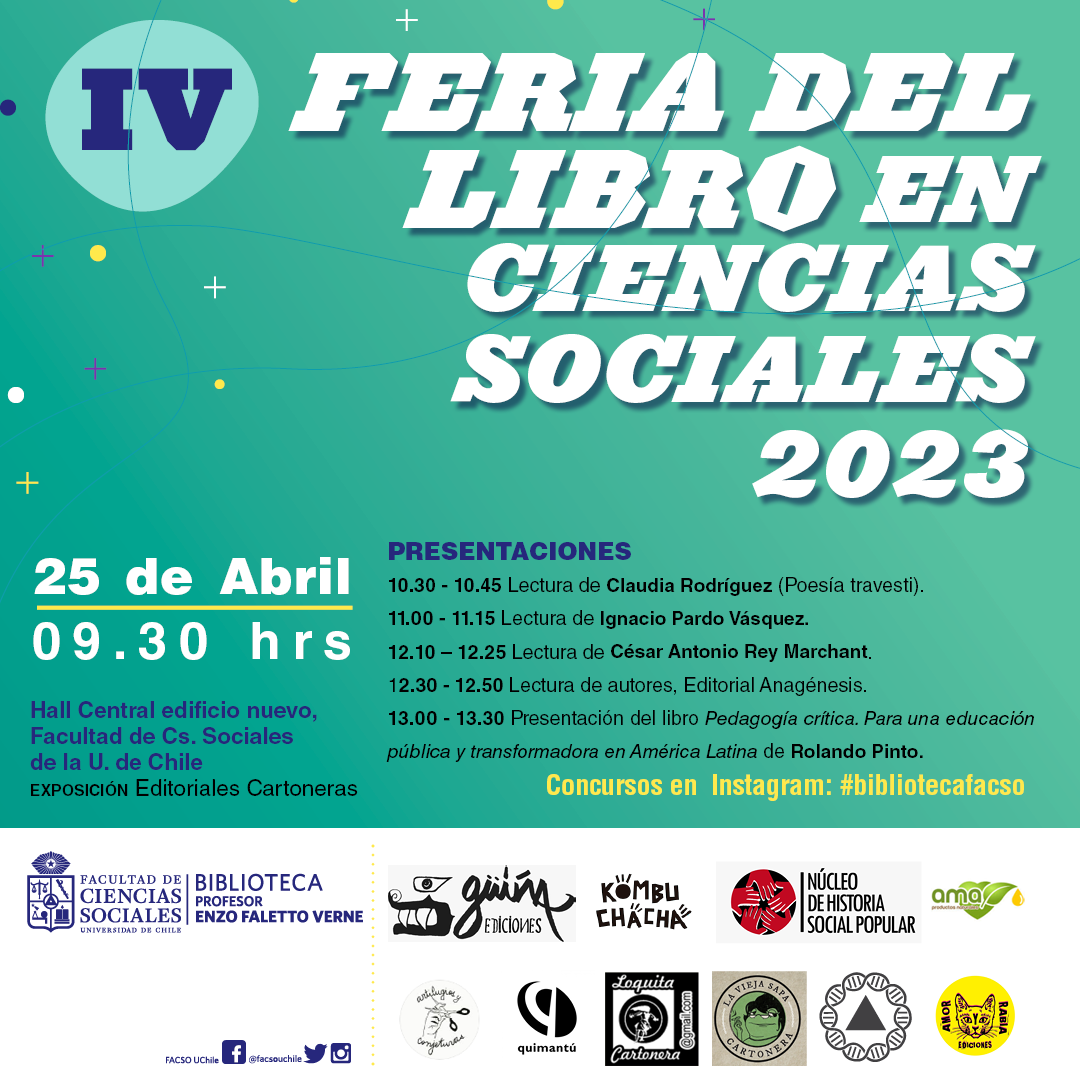 Iv Feria Del Libro En Ciencias Sociales 2023 Facultad De Ciencias Sociales Universidad De Chile 4524